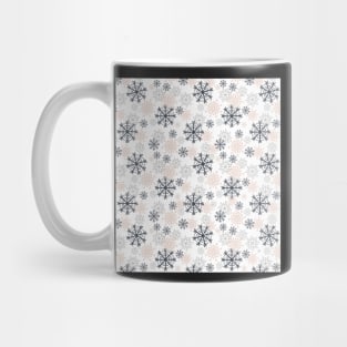 Cute Snowflakes Pattern - Muted Pink Mug